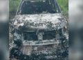 Oase umane descoperite într-o mașină incendiată în apropiere de București