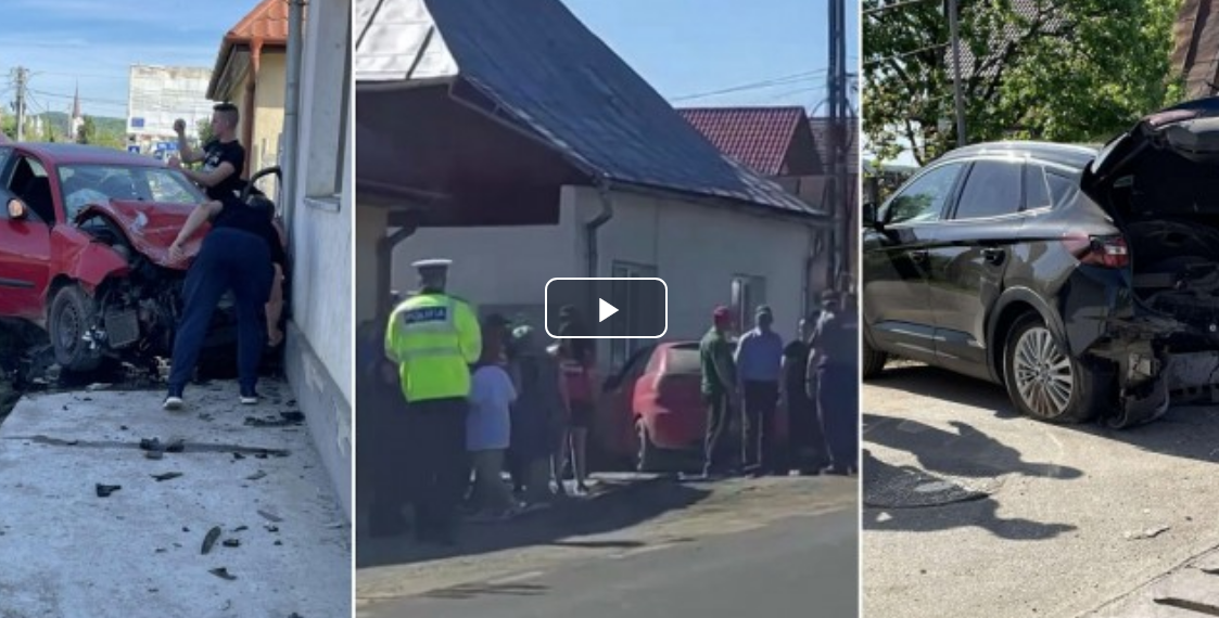 Un tânăr fără permis de conducere a produs un grav accident rutier după ce și-ar fi bătut soția și ar fi încuiat-o în garaj