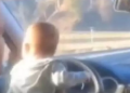 VIDEO Dosar penal pe numele unui bărbat care conducea o mașină ținând un bebeluș pe volan