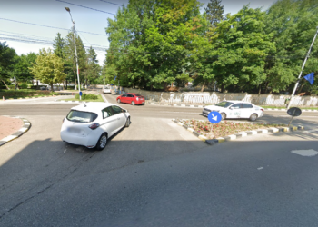 Accident rutier produs de un șofer beat care circula pe strada Mitropoliei din Suceava