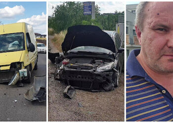 Accident rutier produs de un șofer beat, ce a încercat să efectueze o depășire pe drumul ce duce de la Moara la Suceava