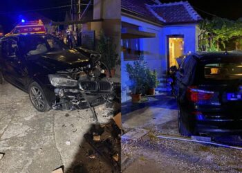Bărbat reținut după ce a intrat cu BMW-ul în casa soacrei sale, din răzbunare