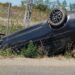 Un șofer cu alcoolemie de 1,05 mg/l alcool pur s-a răsturnat cu BMW-ul în afara drumului și s-a oprit într-un cap de pod