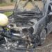 VIDEO Un autoturism a luat foc pe o stradă din centrul Sucevei