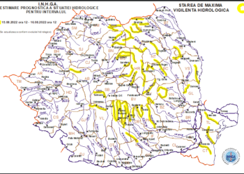 Mai multe râuri din județul Suceava se află sub cod galben de inundații