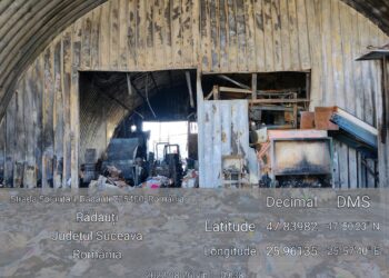 Garda de Mediu Suceava a amendat Servicii Comunale SA Rădăuți cu 15.000 de lei, în urma incendiului izbucnit la o hală de sortare a deșeurilor