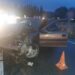 FOTO Un tânăr beat a provocat un accident rutier pe raza localității Gura Humorului, după ce a încercat să depășească o coloană de mașini încălcând marcajul longitudinal continuu