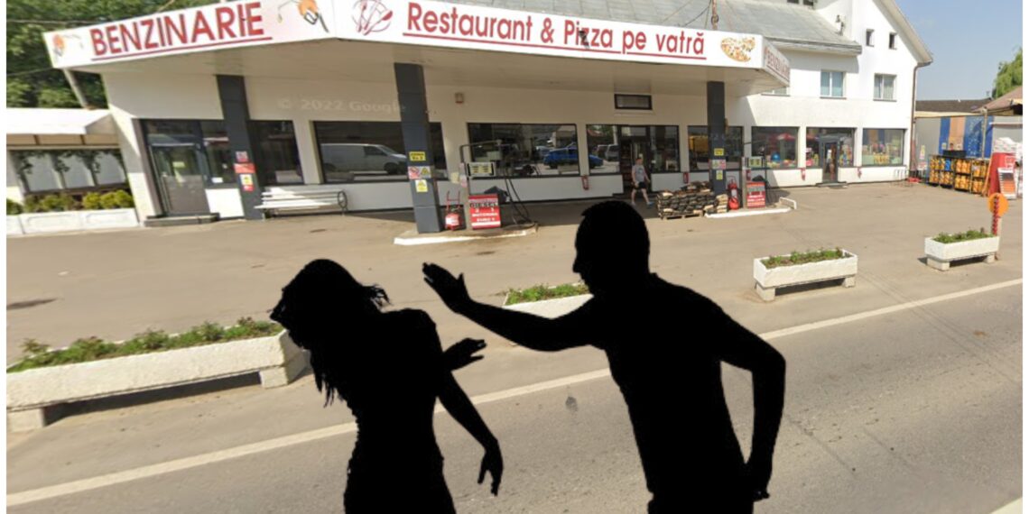 Un sucevean și-a luat soția la palme într-o benzinărie din Milișăuți