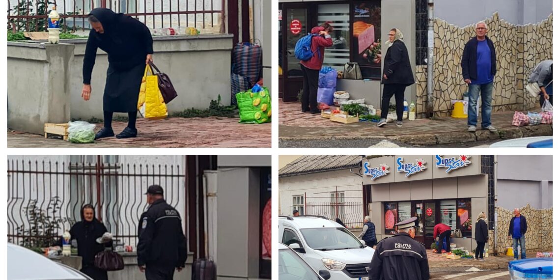 FOTO Poliția Locală Rădăuți, trimisă să elibereze locurile în care oamenii de la țară vând lapte și pătrunjel pe stradă: „Mi-au spus că-s puși de primar. Nu erai tu cu promovarea produselor locale și cu produsele bio?”