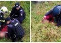 Jandarmii din Vatra Dornei au salvat un bărbat care s-a aruncat de pe o balustradă de protecție a râului Dorna