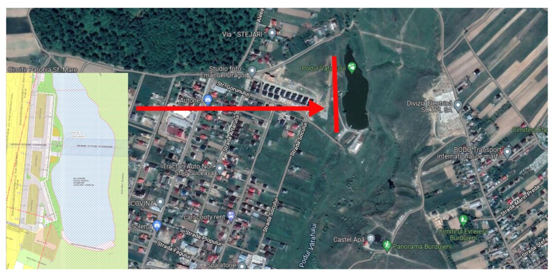 Mai multe locuințe colective și individuale de mică înălțime vor fi construite pe malul lacului Vătaful din Burdujeni