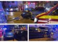 FOTO Accident rutier în fața hotelului Bucovina din Suceava. Două persoane au fost transportate la spital