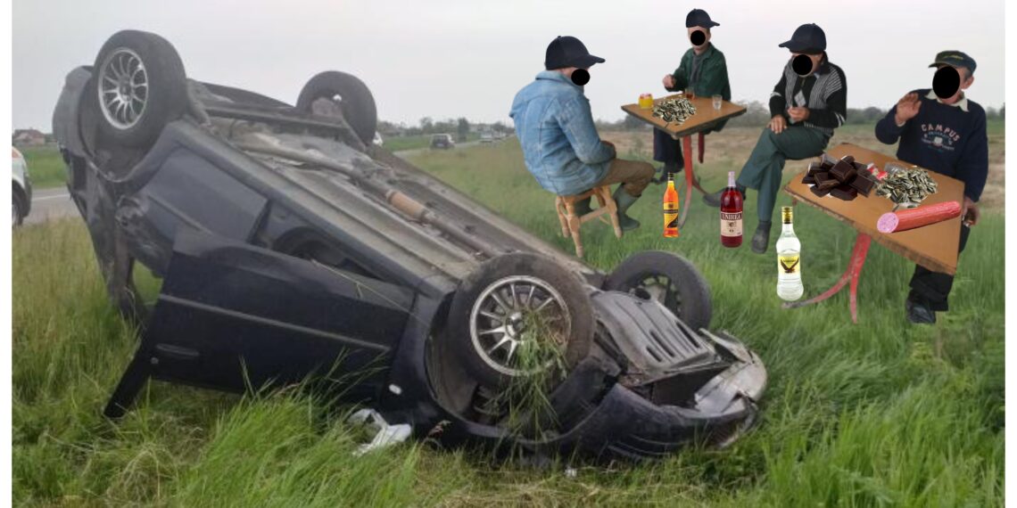 Peripețiile a patru indivizi care au devenit hoți după câteva pahare. Echipați cu mănuși și șosete pe mâini, aceștia au spart un magazin din Liteni, au furat semințe, băutură și altele, s-au încălzit la un foc de coceni și au ajuns pe mâinile polițiștilor după ce s-au răsturnat cu mașina