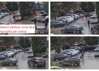 VIDEO cu momentul înjunghierii din parcarea Restaurantului Bucovina din Suceava. Agresorul voia să părăsescă zona înaintea gravului eveniment
