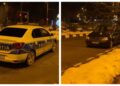 Urmărire în trafic pe străzile Sucevei, după un șofer beat, la primele ore ale dimineții. Polițiștii au ciuruit un Logan trăgând 23 de focuri de armă