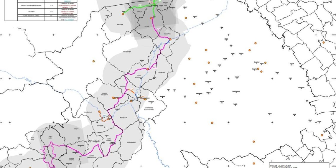 CJ Suceava anunță un proiect de peste 15 milioane de euro pentru construcția a circa 190 de kilometri de piste pentru biciclete