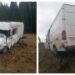 FOTO Autoutilitară ieșită în afara părții carosabile pe raza localității Poiana Stampei. Un bărbat a ajuns la spital
