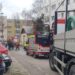 FOTO Incendiu izbucnit la subsolul unui bloc din cartierul George Enescu. Un bărbat intoxicat cu fum este transportat la spital