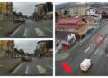 VIDEO Suceava, municipiul reședință de județ cu marcaje rutiere în bătaie de joc și șoferi care circulă ca pe câmp