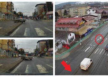 VIDEO Suceava, municipiul reședință de județ cu marcaje rutiere în bătaie de joc și șoferi care circulă ca pe câmp