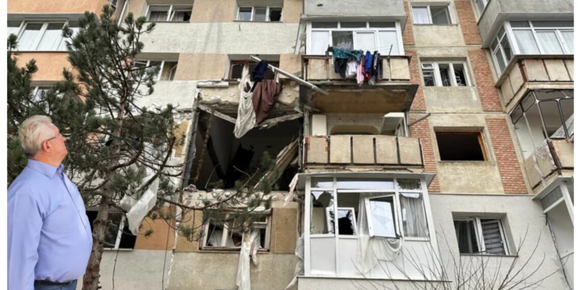 Primarul Sucevei, despre explozia devastatoare din Burdujeni: „A fost o improvizație, o scurgere de gaze, o neglijență. (…) Nu s-a făcut inspecția la centrală de 2 ani de zile”