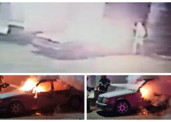 VIDEO cu momentul în care un bărbat i-a incendiat mașina unui preot din Rădăuți