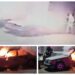 VIDEO cu momentul în care un bărbat i-a incendiat mașina unui preot din Rădăuți