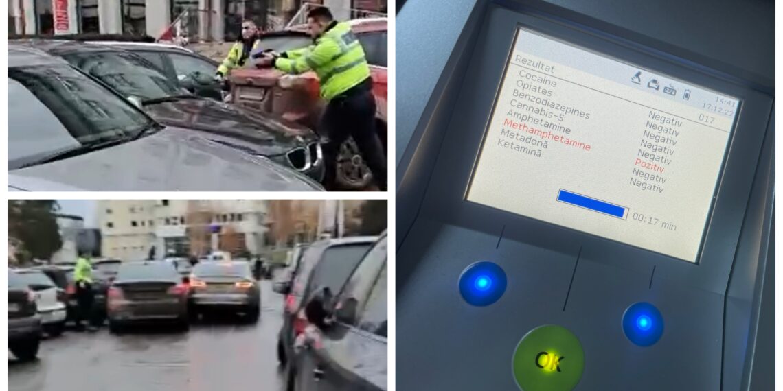 VIDEO Șofer drogat și fără permis de conducere, urmărit pe străzile Rădăuțiului. Bărbatul a ieșit din mașină după ce un pistol a fost îndreptat spre el