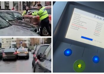 VIDEO Șofer drogat și fără permis de conducere, urmărit pe străzile Rădăuțiului. Bărbatul a ieșit din mașină după ce un pistol a fost îndreptat spre el
