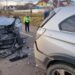 FOTO Accident rutier între două autoturisme pe raza localității Todirești. Două persoane au fost transportate la spital
