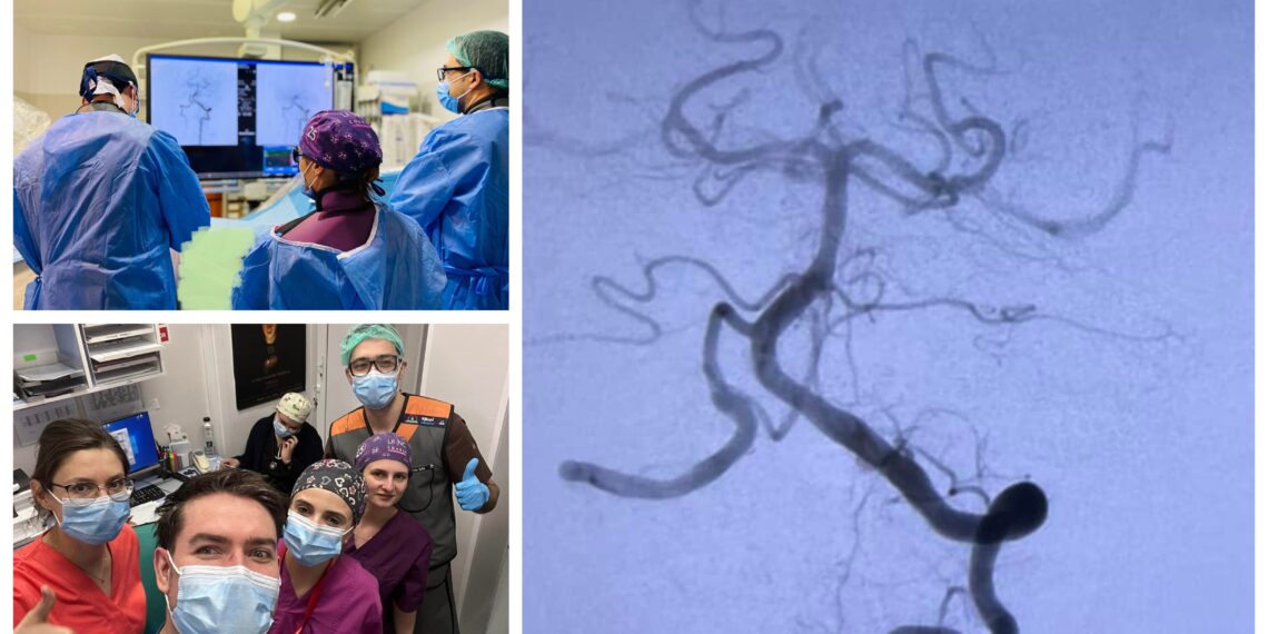 FOTO O femeie de 48 de ani care a suferit un AVC a fost salvată de către o echipă de medici din cadrul SJU Suceava: ”Pacienta poate comunica și mișca toate membrele”