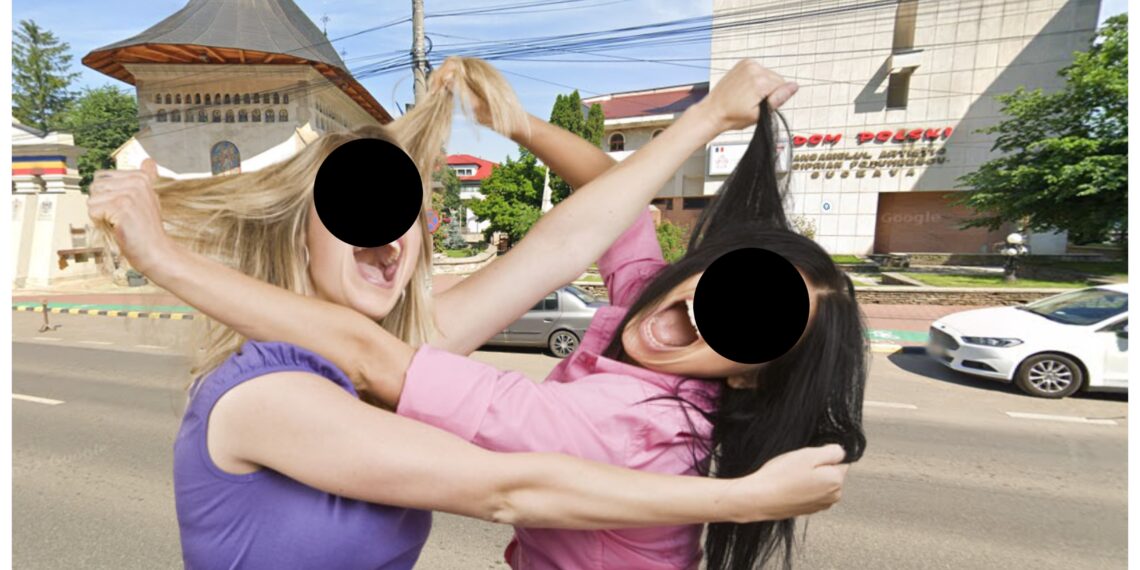 Bătaie între două femei, în centrul Sucevei, lângă Dom Polski