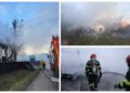 VIDEO O gospodărie din Ilișești s-a făcut scrum după un incendiu izbucnit din cauza unei instalații ornamentale