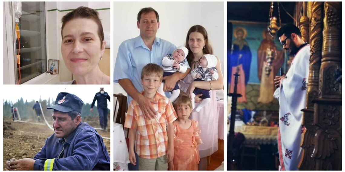 AJUTĂ ȘI TU! Preotul sucevean Alexandru Lungu s-a alăturat campaniei de ajutorare a soției unuia dintre cei mai dedicați pompieri militari suceveni, profesoară la o școală din Plopeni, mamă a patru copii. Aceasta este grav bolnavă și are nevoie urgentă de tratament în străinătate