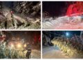 FOTO Șoferii au anunțat la 112 mai multe căderi de arbori pe carosabil pe raza localităților Crucea, Vatra Dornei, Adâncata și Ciocănești, noaptea trecută