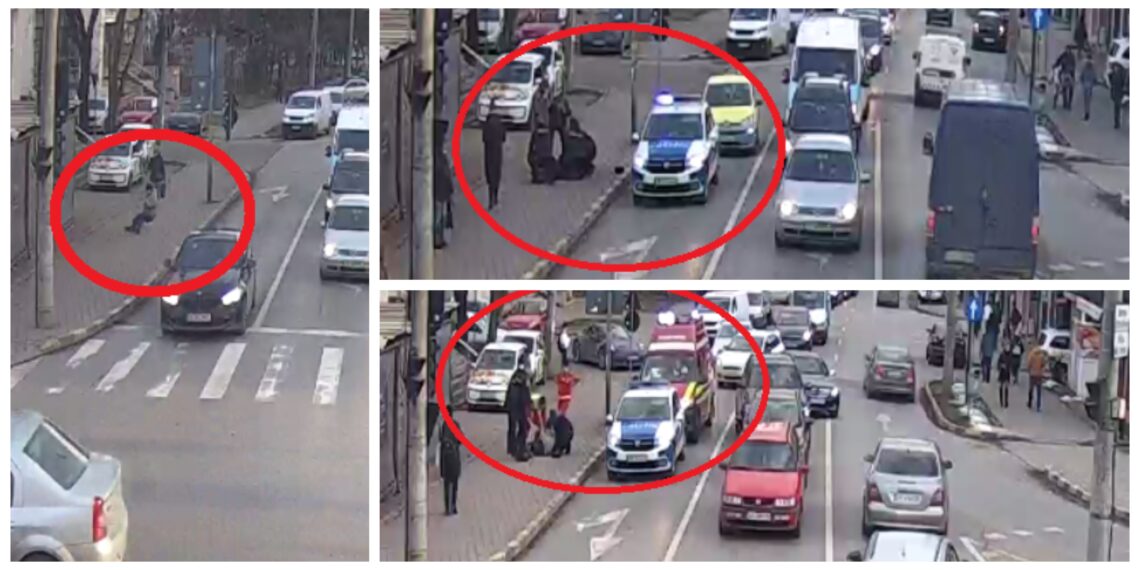VIDEO Un bărbat a căzut secerat în fața localului Container, după ce a suferit o criză epileptică. Un echipaj de poliție l-a găsit în stare de inconștiență și i-a aplicat primul ajutor