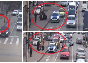 VIDEO Un bărbat a căzut secerat în fața localului Container, după ce a suferit o criză epileptică. Un echipaj de poliție l-a găsit în stare de inconștiență și i-a aplicat primul ajutor