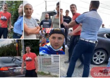 VIDEO ”Necăjitul” cu Jaguar și prietenul său și-au aflat pedepsele pentru că au sărit la gâtul activistului de mediu Daniel Bodnar de față cu polițiștii