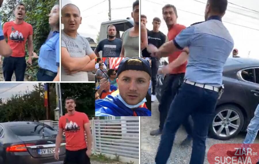 VIDEO ”Necăjitul” cu Jaguar și prietenul său și-au aflat pedepsele pentru că au sărit la gâtul activistului de mediu Daniel Bodnar de față cu polițiștii