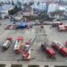 Pompierii suceveni au desfășurat un exercițiu tactic de simulare a unui cutremur, pe amplasamentul Spitalului Municipal Fălticeni