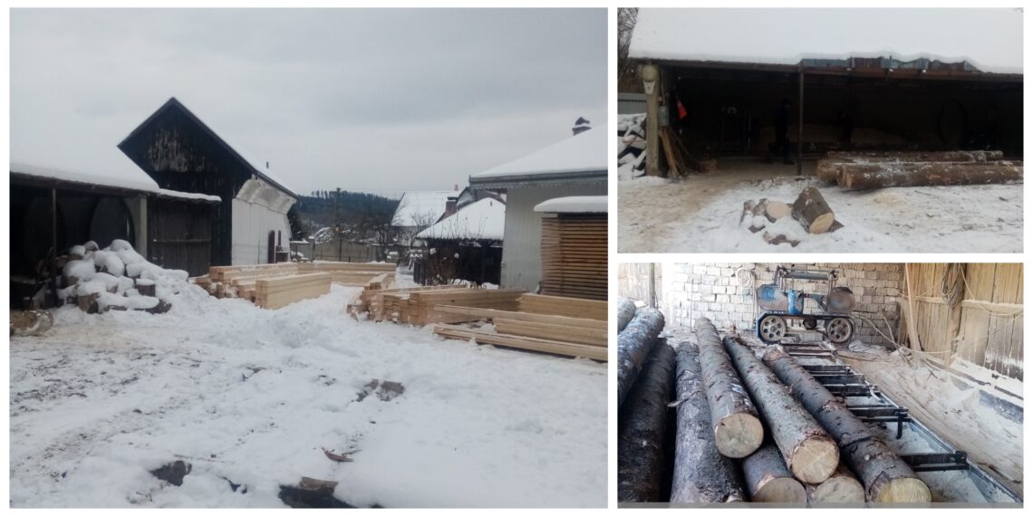 FOTO Două persoane fizice din Cornu Luncii și Vadu Moldovei, care prelucrau material lemnos fără autorizație de mediu, au fost amendate cu 20.000 de lei