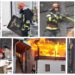 VIDEO Incendiu puternic la Mănăstirea Sihăstria Putnei. Au ars bunuri și obiecte bisericești. Pompierii militari au intervenit cu opt autospeciale de stingere