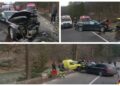 FOTO Accident rutier pe raza localității Crucea. Trei persoane au fost transportate la spital