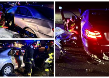 FOTO Accident grav între două mașini pe raza localității Slobozia Sucevei. O femeie a decedat în urma evenimentului rutier