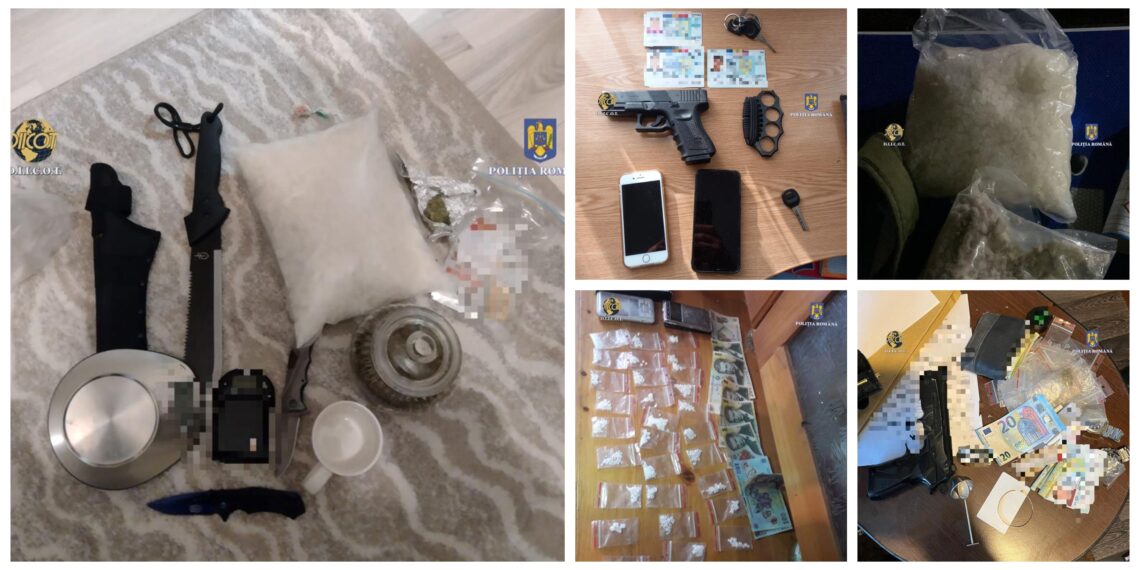 VIDEO Procurorii DIICOT și polițiștii BCCO i-au lăsat pe minorii din zona Rădăuți fără câțiva dealeri de droguri. Au fost ridicate kilograme de droguri