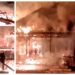 VIDEO Un incendiu de proporții a făcut scrum o gospodărie din Iaslovăț. Pompierii au intervenit cu opt autospeciale de stingere