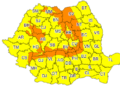 Județul Suceava se află sub cod galben și portocaliu de vânt și viscol