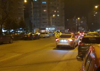 FOTO Razie de amploare a polițiștilor pe raza municipiului Suceava. În 10 ore oamenii legii au controlat 411 vehicule și au aplicat amenzi de aproape 80.000 de lei