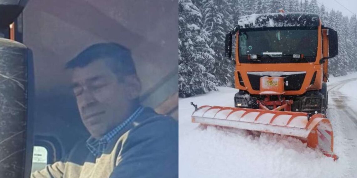 Inima unui angajat al SDN a cedat după 40 de ore de muncă, timp în care a deszăpezit drumul către o femeie gravidă din Botoșani: ”Un adevărat profesionist. (…) A salvat o viață, dar a pierdut-o pe a lui”