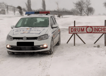 Restricție totală de circulație pe drumul județean Valea Glodului – Hârtop, din cauza condițiilor meteo